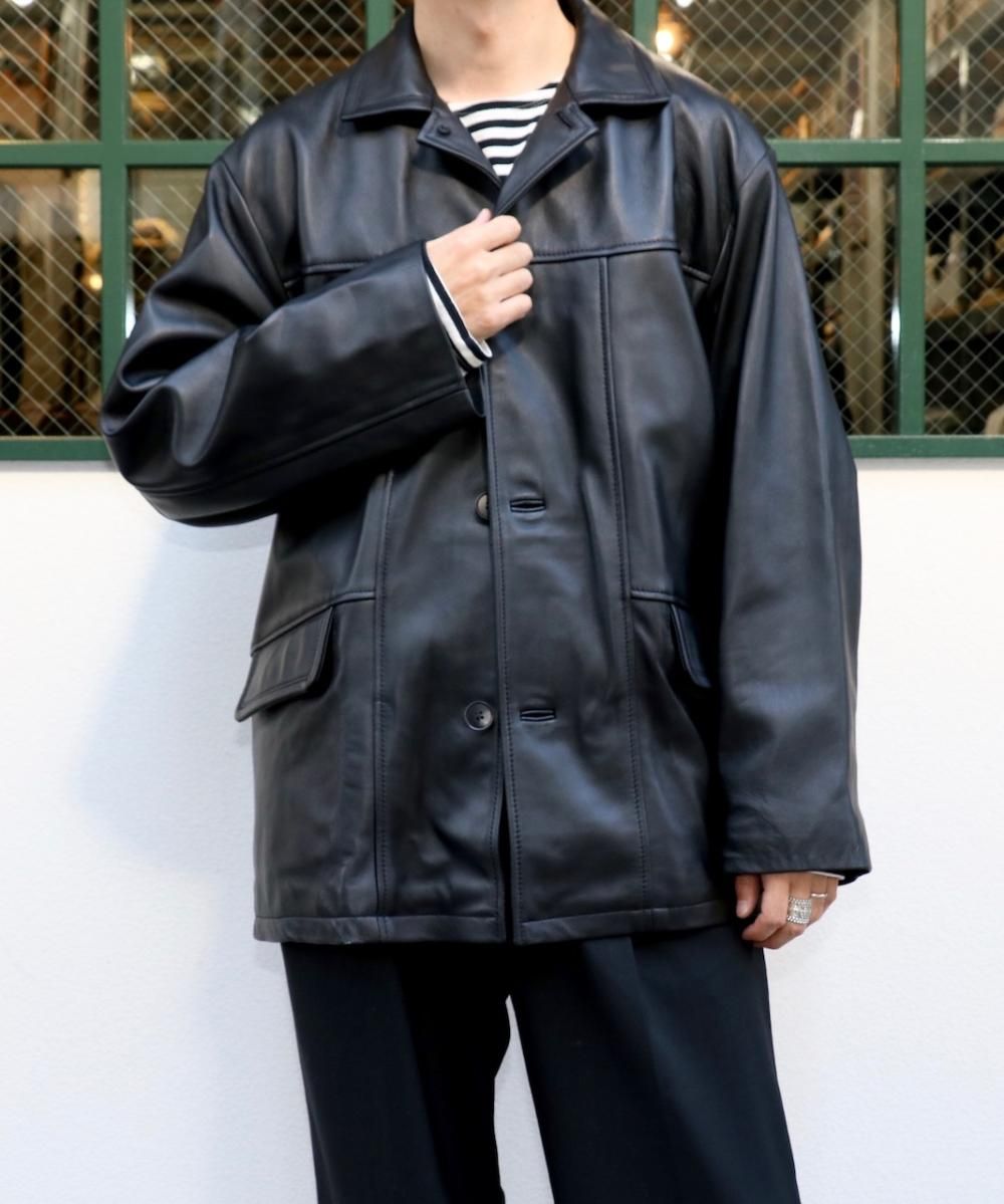 LEATHER CAR COAT
