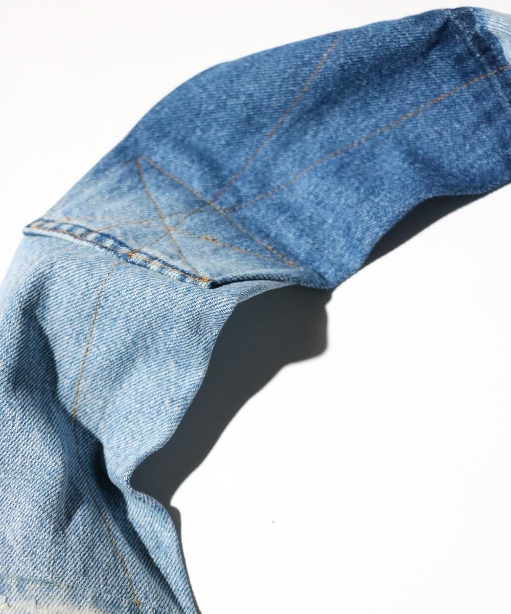 BLUE DENIM NEWSPAPER BAG