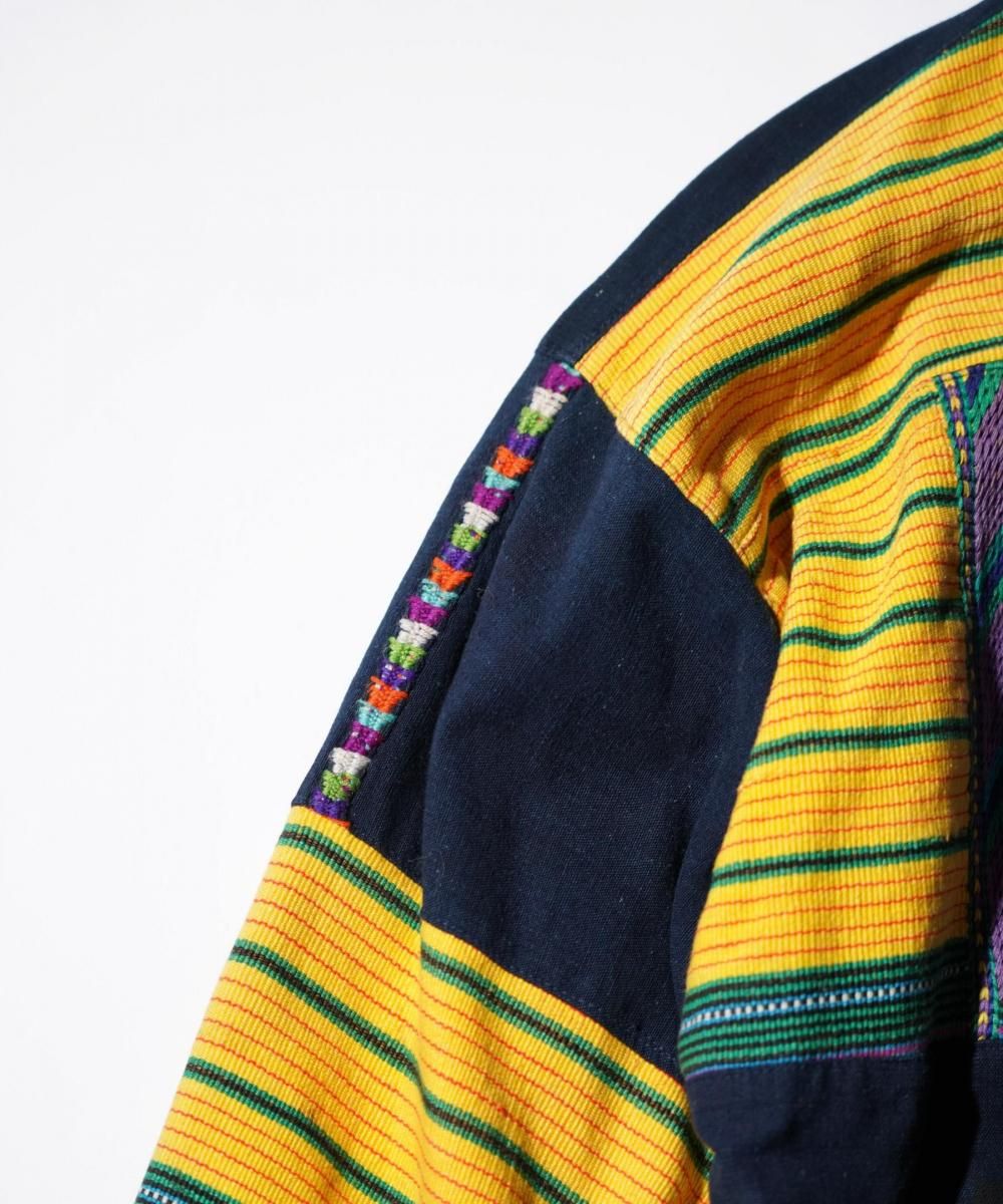 OLD / GUATEMALAN HANDMADE WOVEN PATTERN ZIP JACKET