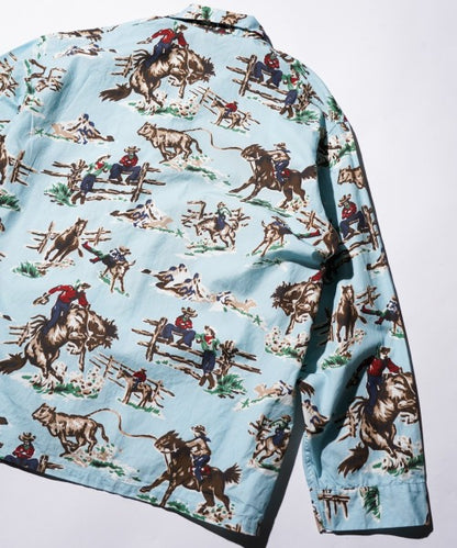 PRINTED PAJAMA JACKET