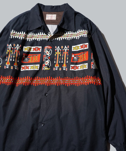 PRINTED COTTON ROOP COLLAR SHIRTS