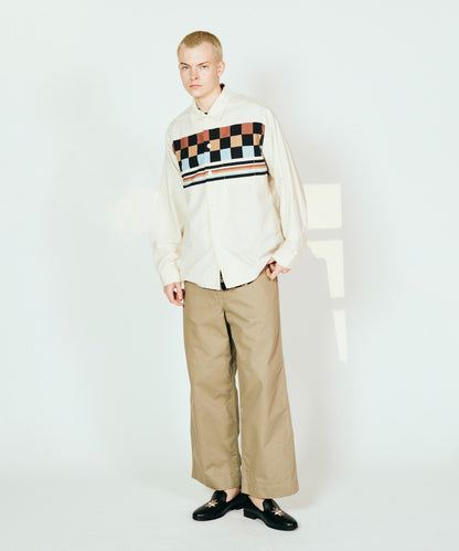 PRINTED COTTON ROOP COLLAR SHIRTS