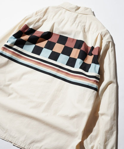 PRINTED COTTON ROOP COLLAR SHIRTS
