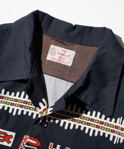 PRINTED COTTON ROOP COLLAR SHIRTS