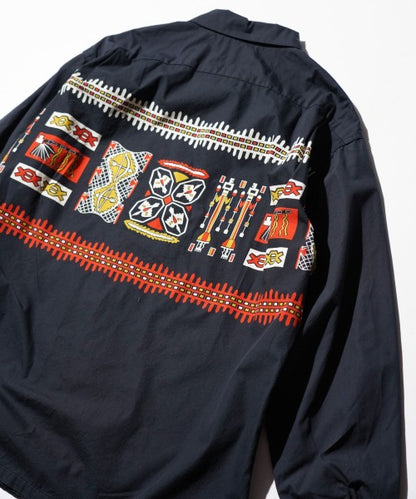 PRINTED COTTON ROOP COLLAR SHIRTS