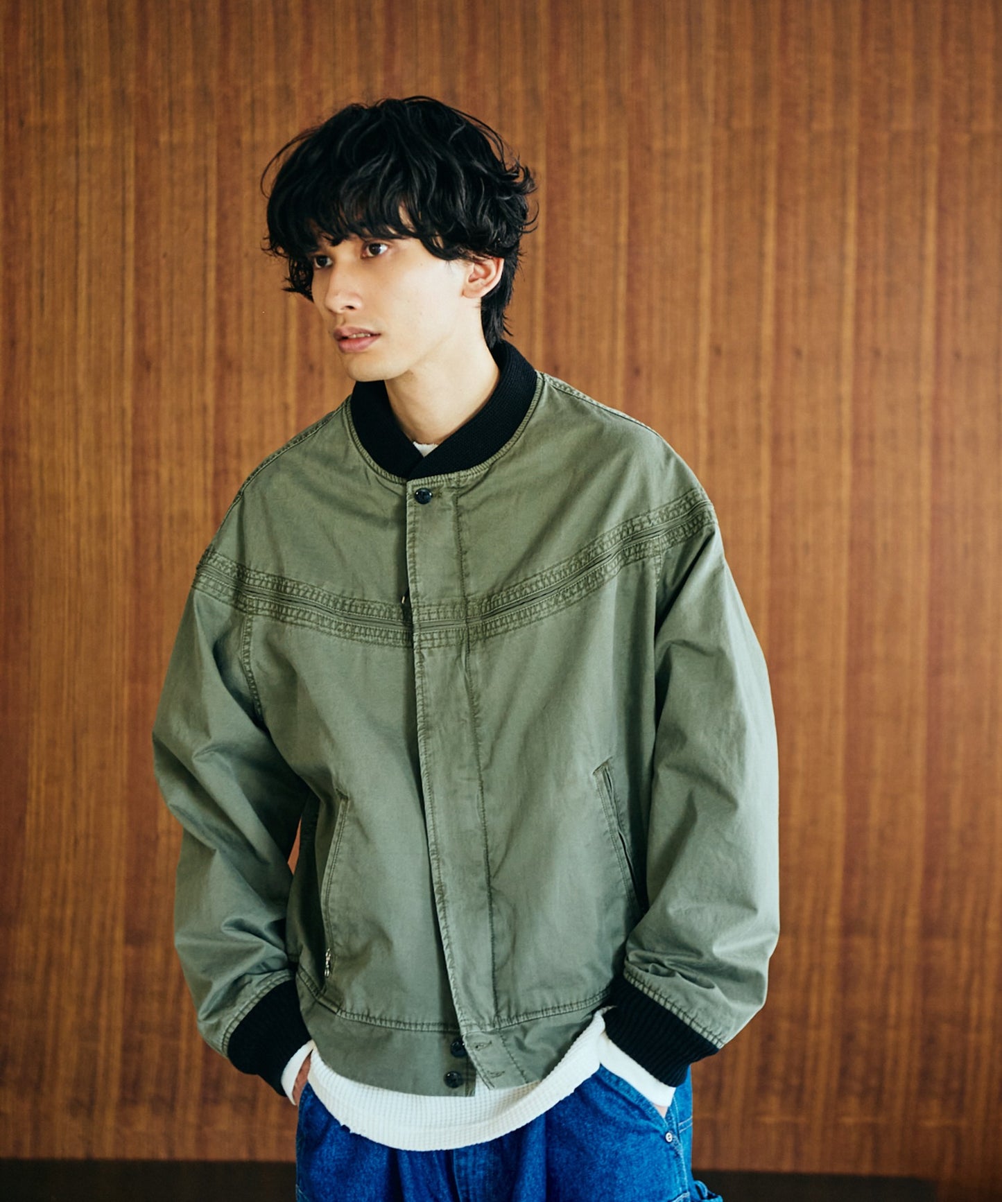 PIGMENT DYE DERBY JACKET