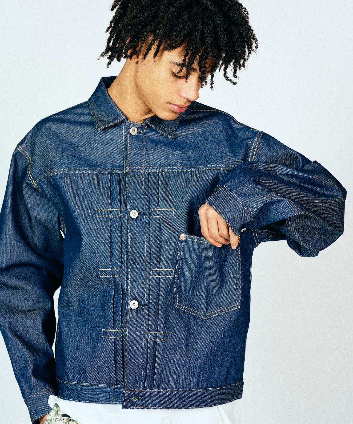 PENNEY'S FOREMOST WWII T-BACK JACKET INDIGO