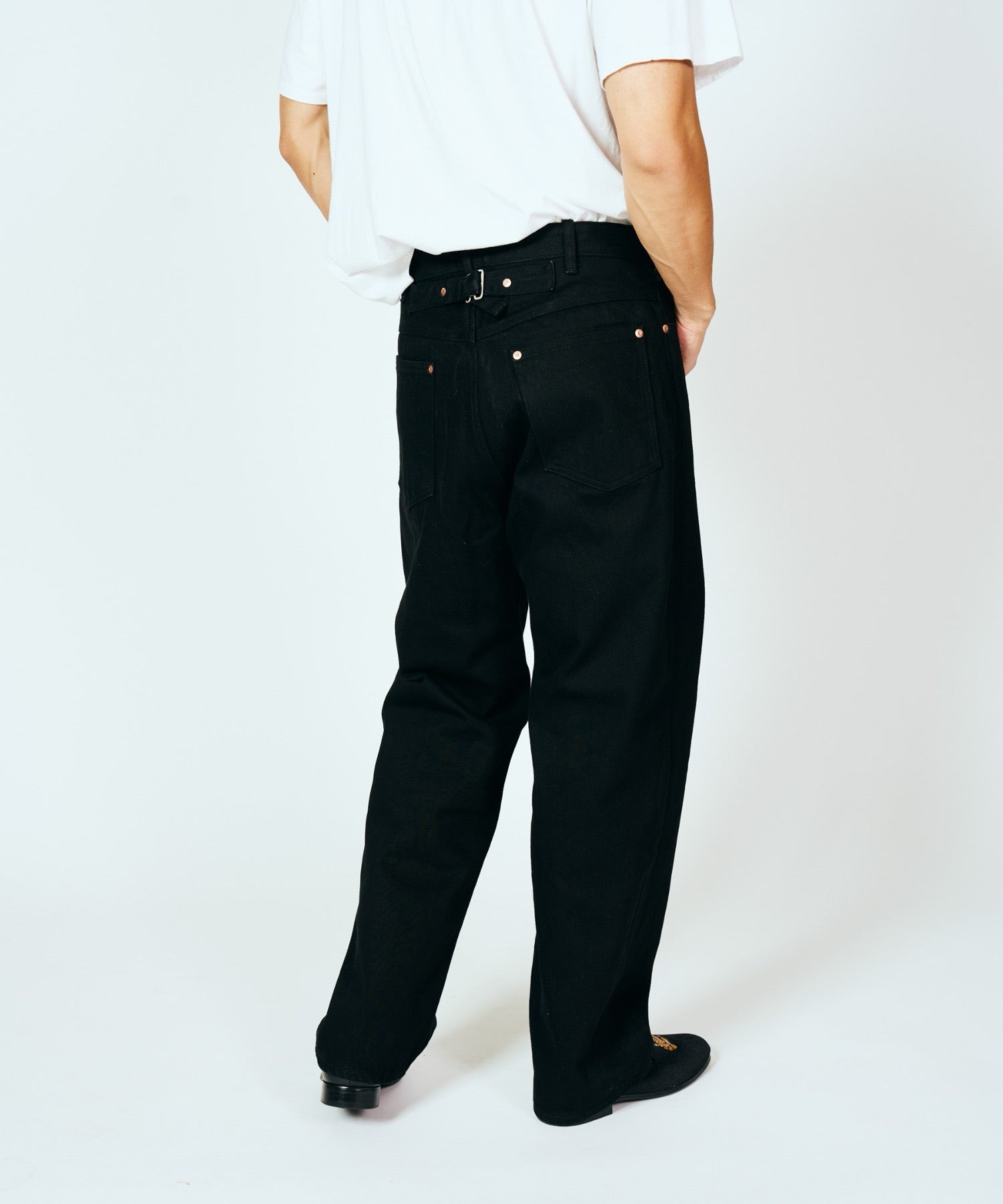 PENNEY'S FOREMOST WWII 5POCKET WIDE PANT BLACK