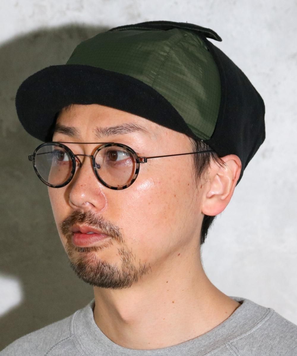LUKE FLAP CAP RIPSTOP-BLACK LINE-