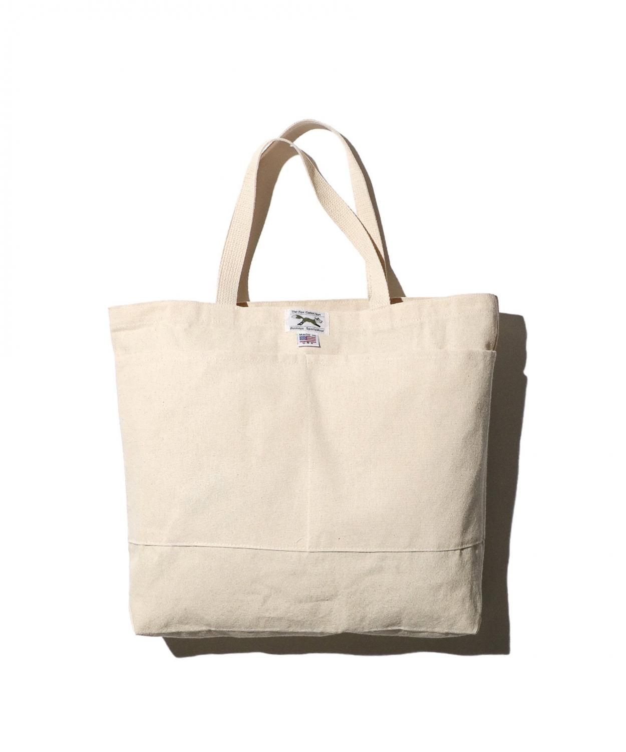 THE FOX CANVAS TOTE BAG LARGE