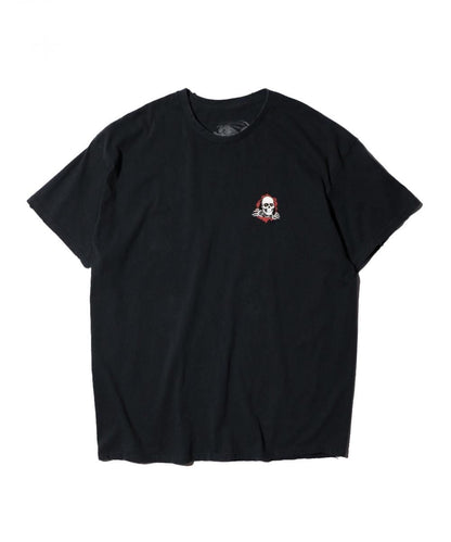 THRIFTY DAMAGE SKATE TEE "POWELL PERALTA SUPPORT YOUR LOCAL SKATE SHOP"