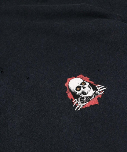 THRIFTY DAMAGE SKATE TEE "POWELL PERALTA SUPPORT YOUR LOCAL SKATE SHOP"