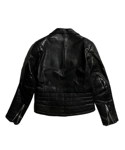 VINTAGE /  1970-1980's STUDDED DOUBLE RAIDERS JACKET WITH EURO MOTORCYCLE BADGES