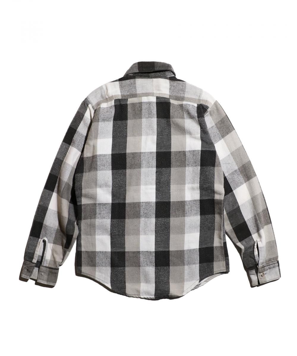 VINTAGE / 1980's- FIVE BROTHERS WOVEN CHECK FLANNEL SHIRTS MADE IN USA