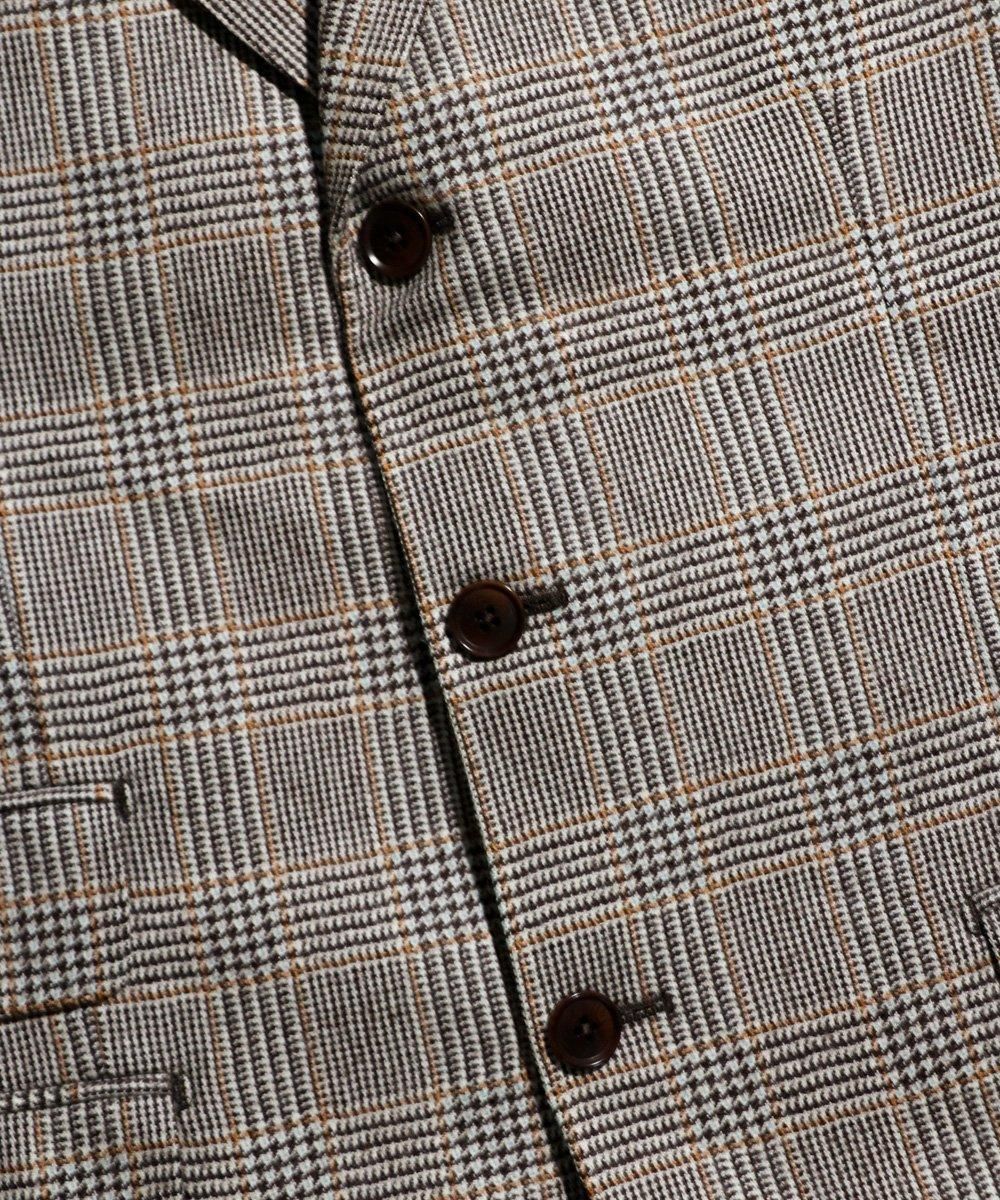 VINTAGE / OLD SARTORIA ROSSI GLENURQUHART CHECK 3BUTTONS JACKET MADE IN ITALY