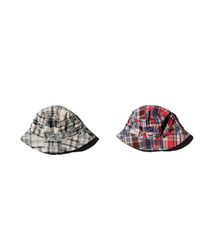 THE FOX ONE-POINT 2WAY PATCHWORK BUCKET HAT