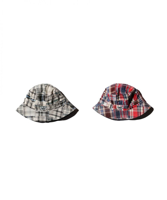 THE FOX ONE-POINT 2WAY PATCHWORK BUCKET HAT