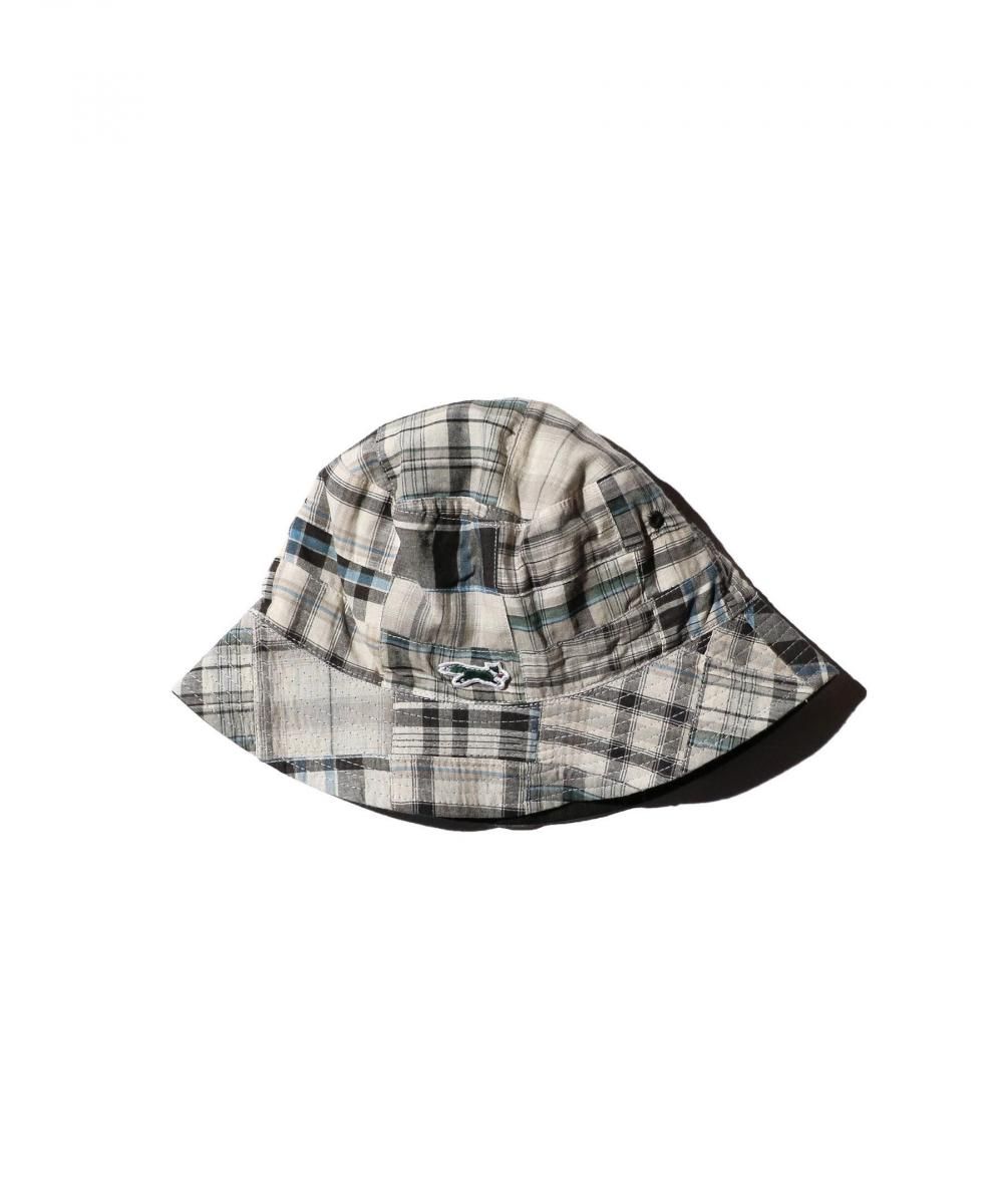 THE FOX ONE-POINT 2WAY PATCHWORK BUCKET HAT