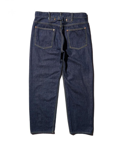 BACK STRAP 40S 5POCKET PANT ONE WASH