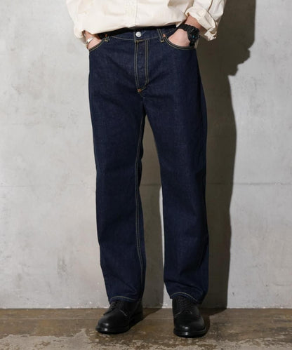 BACK STRAP 40S 5POCKET PANT ONE WASH