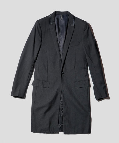 OLD / DIOR HOMME TAILORED LONG TUXEDO JACKET 2008AW by Kris Van Assche