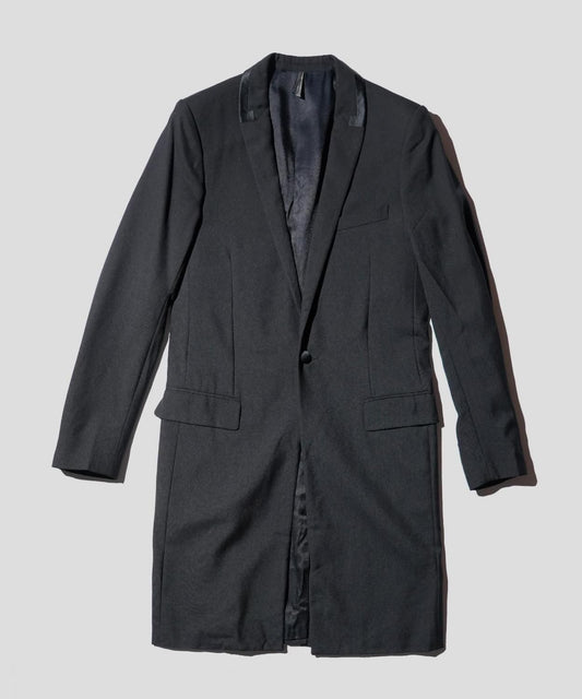 OLD / DIOR HOMME TAILORED LONG TUXEDO JACKET 2008AW by Kris Van Assche