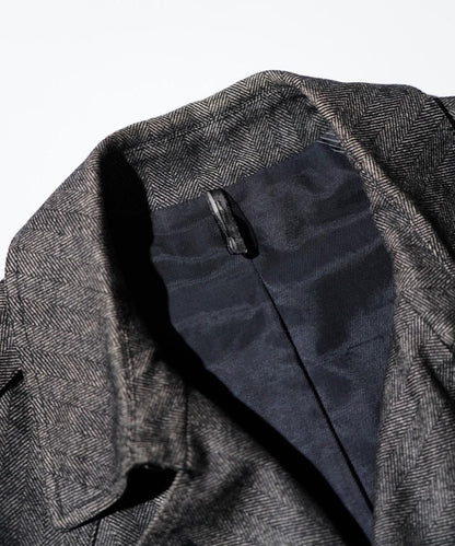 OLD / DIOR HOMME TWEED TRENCH COAT 2008AW by Kris Van Assche