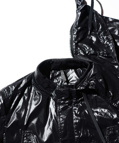 OLD / DIOR HOMME MILITARY-STYLE NYLON HOODED COAT 2009SS by Kris Van Assche