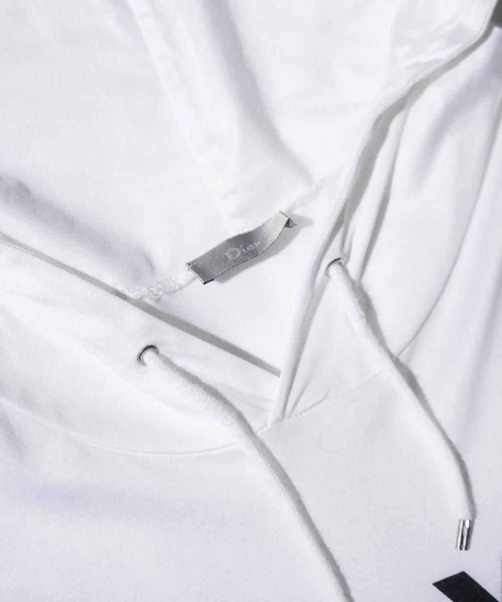 OLD / DIOR HOMME LONGLINE PRINTED PULLOVER HOODIE 2009SS by Kris Van Assche