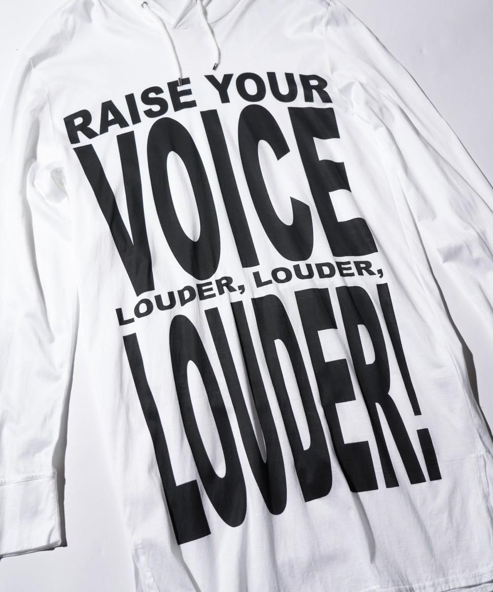 OLD / DIOR HOMME LONGLINE PRINTED PULLOVER HOODIE 2009SS by Kris Van Assche