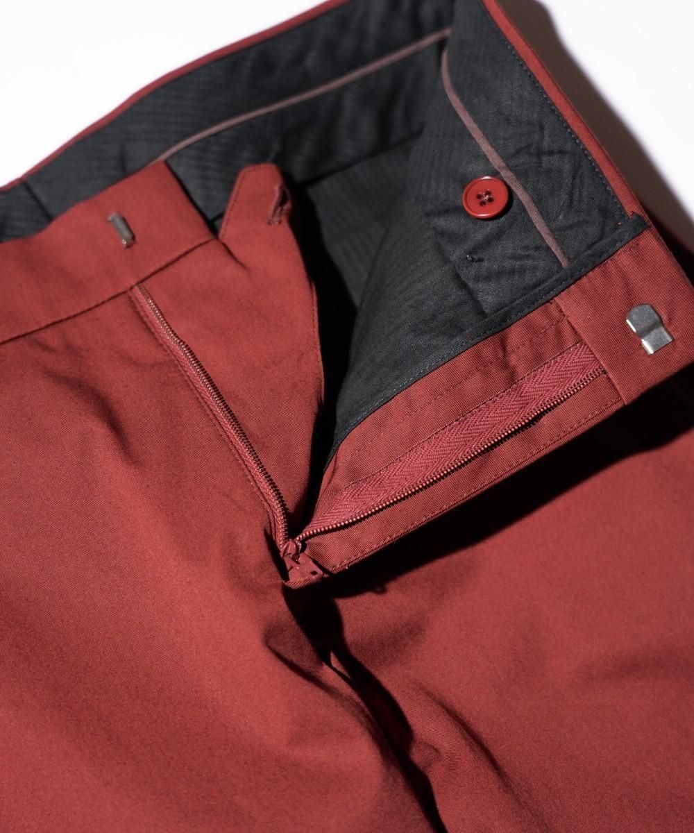 OLD / HERMES BURNT ORANGE STRAIGHT-LEG SLACKS