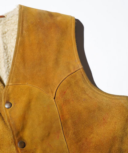 VINTAGE / 1960-70's UNKNOWN SHEEPSKIN VEST