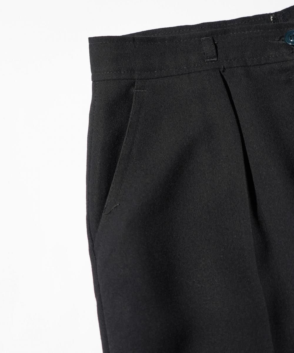 OLD / SYM SINGLE-PLEAT TAPERED TROUSERS MADE IN FRANCE