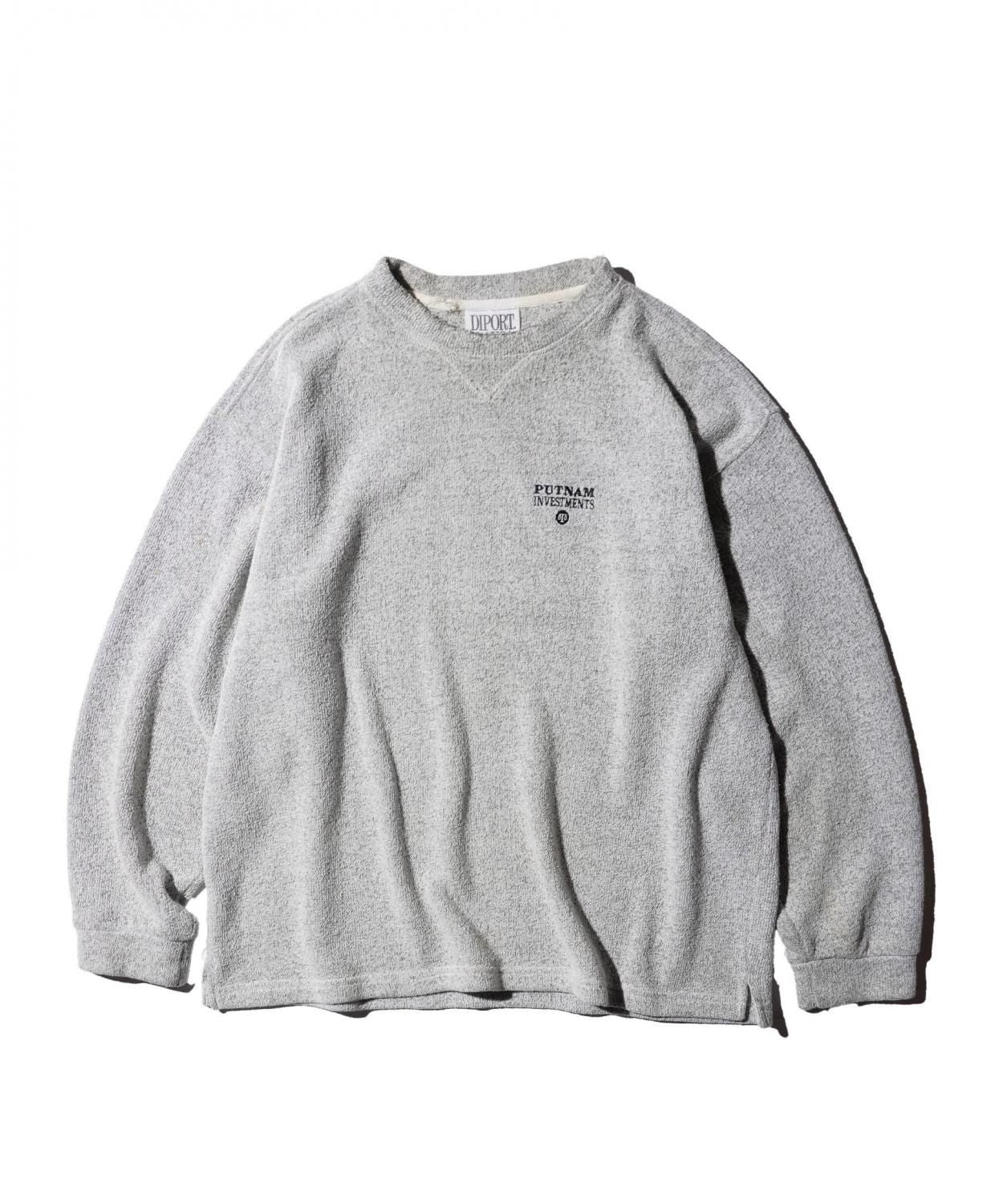 OLD / 1990's- ”PUTNAM INVESTMENT” DIPORT USA HEATHER GRAY SWEAT