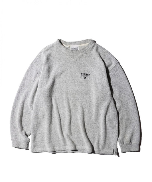 OLD / 1990's- ”PUTNAM INVESTMENT” DIPORT USA HEATHER GRAY SWEAT
