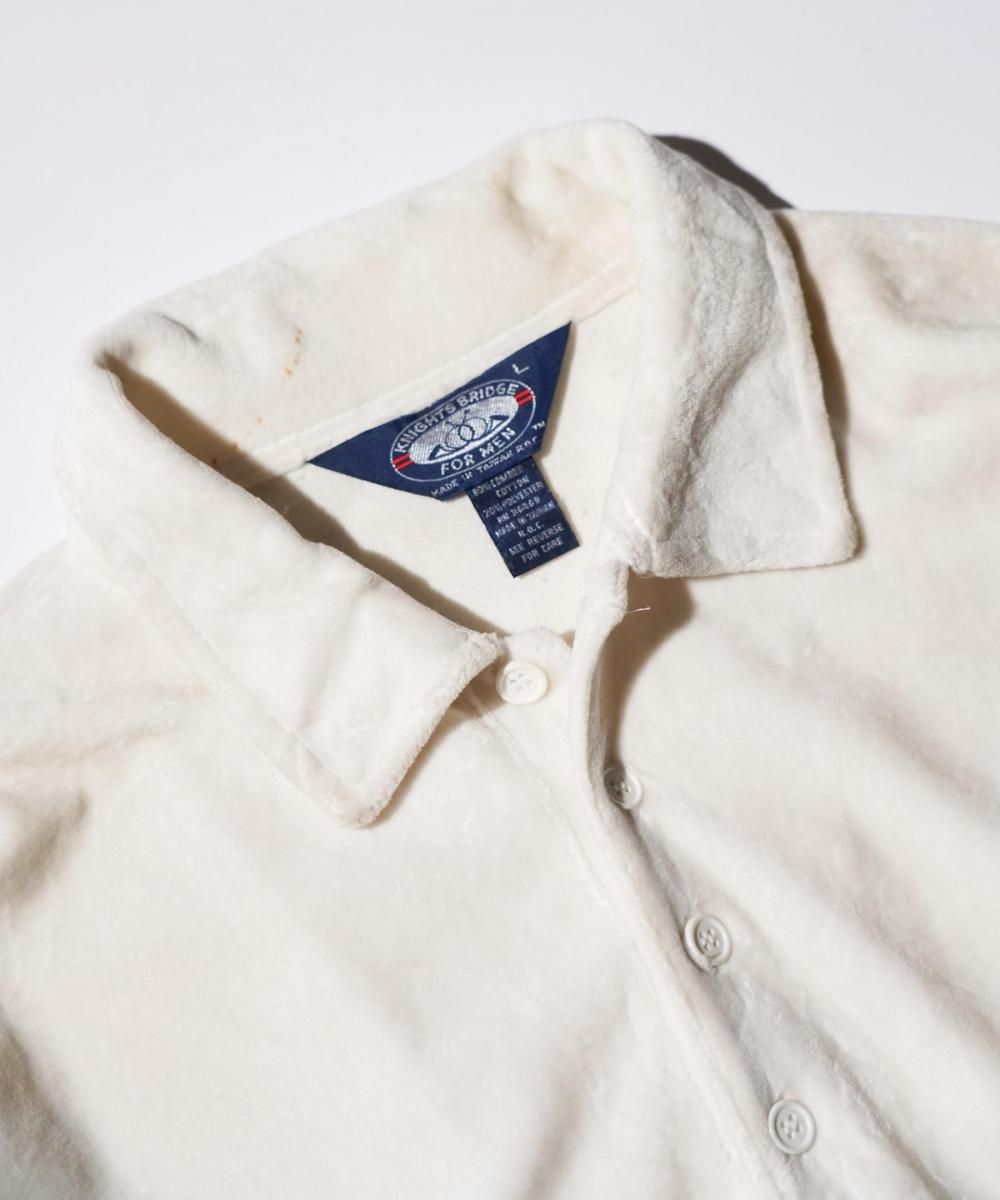 OLD / KNIGHTS BRIDGE VELOUR COLOR BLOCK POLO SHIRT