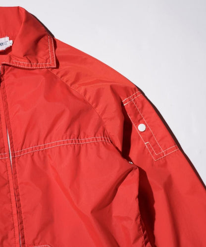 VINTAGE / 1970's- WHITE STAG CONTRAST STITCH NYLON ZIP JACKET