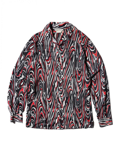 OLD / 1970’s- CALIFORNIA VINTAGE ABSTRACT PATTERN SHIRT