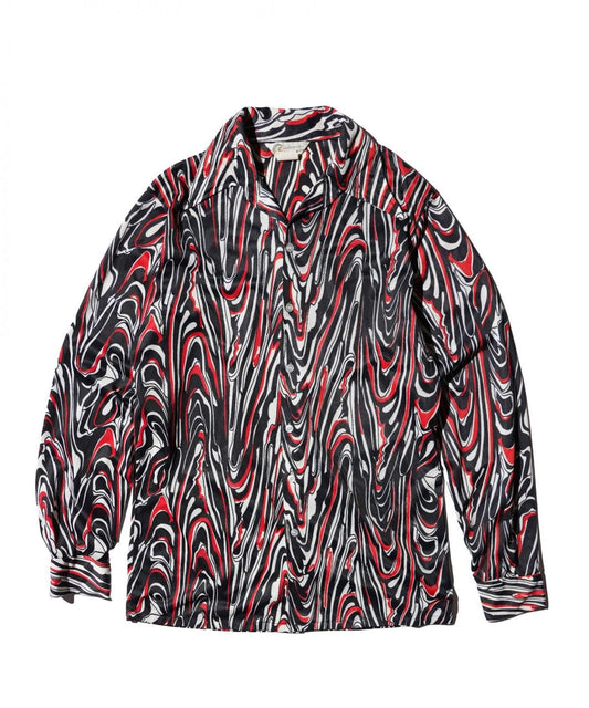 OLD / 1970’s- CALIFORNIA VINTAGE ABSTRACT PATTERN SHIRT