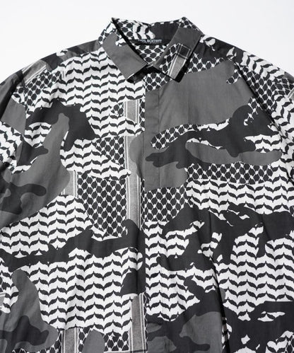 OLD / NEIL BARRETT STRETCH COTTON REGULAR FIT SHIRT