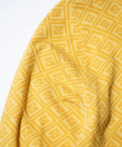 OLD / STUSSY COTTON ALLOVER WOVEN PATTERN LONG SLEEVE T-SHIRT