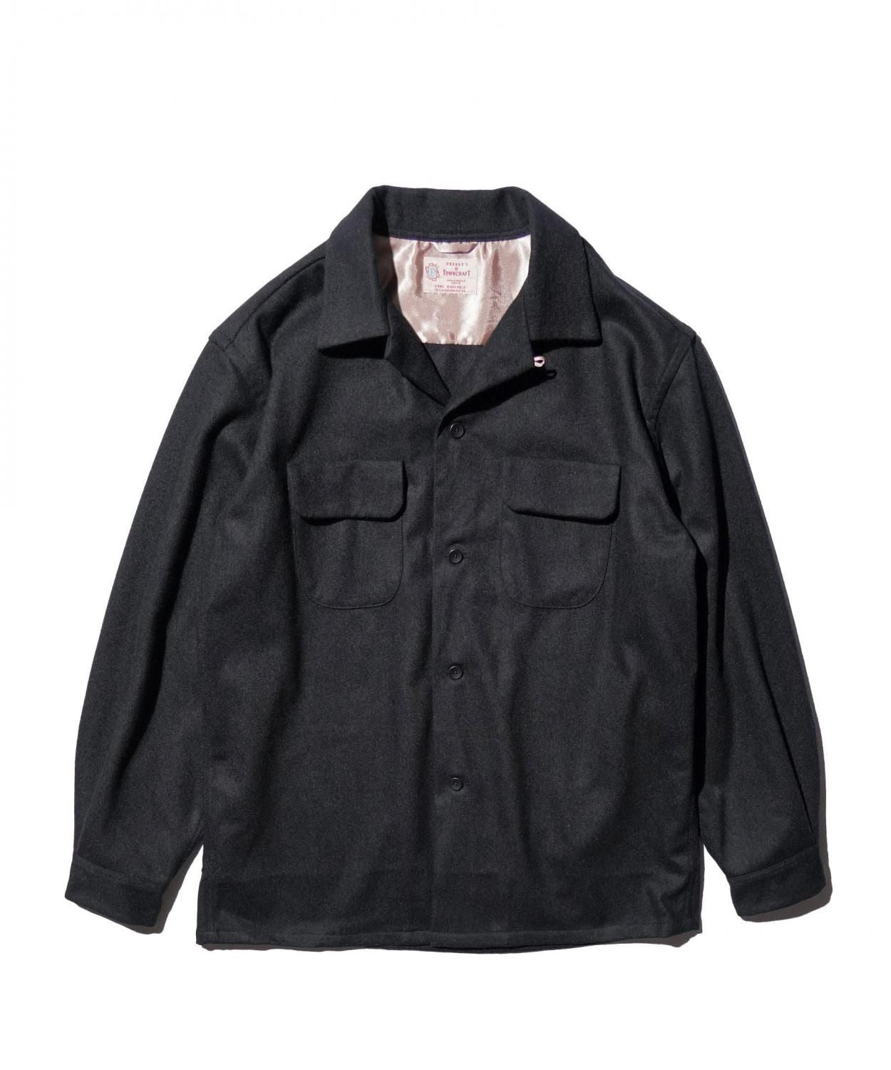 50S W-FLAP LOOPCOLLAR SHIRT MADE IN JAPAN -WOOL-