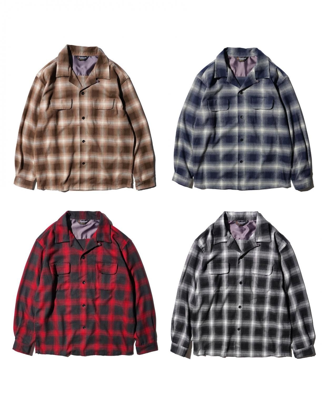 50S W-FLAP OPEN COLLAR SHIRTS