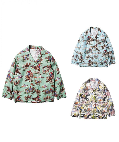PRINTED PAJAMA JACKET