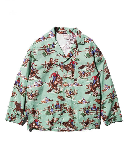 PRINTED PAJAMA JACKET