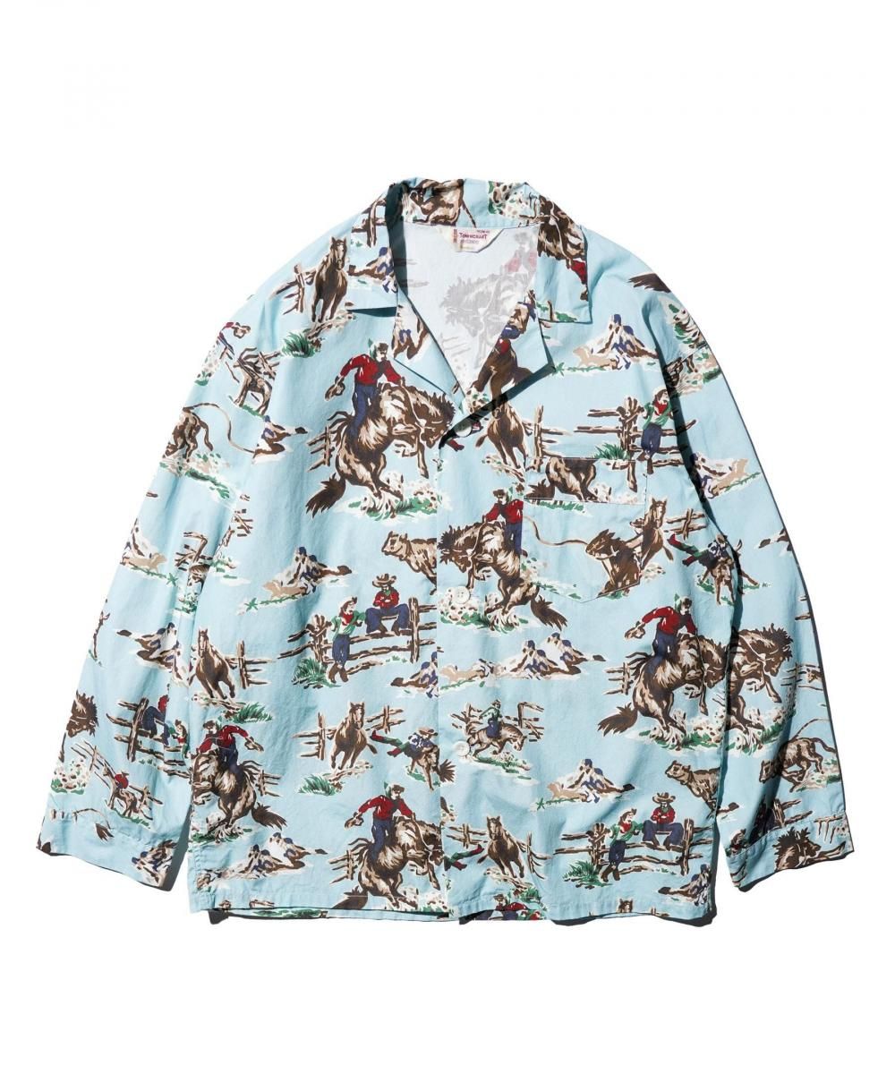 PRINTED PAJAMA JACKET