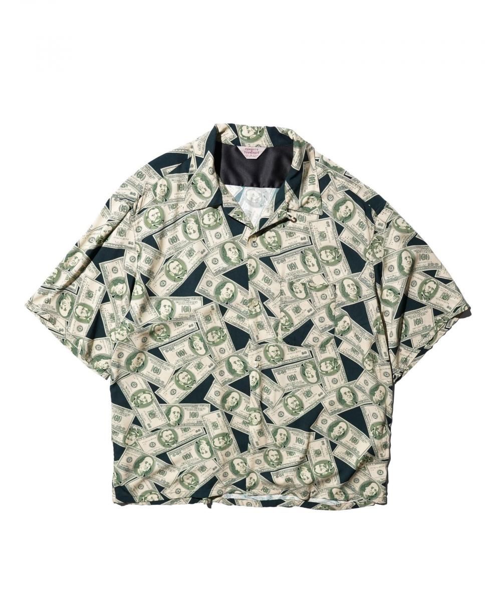 PRINTED LOOP COLLAR SS SHIRT