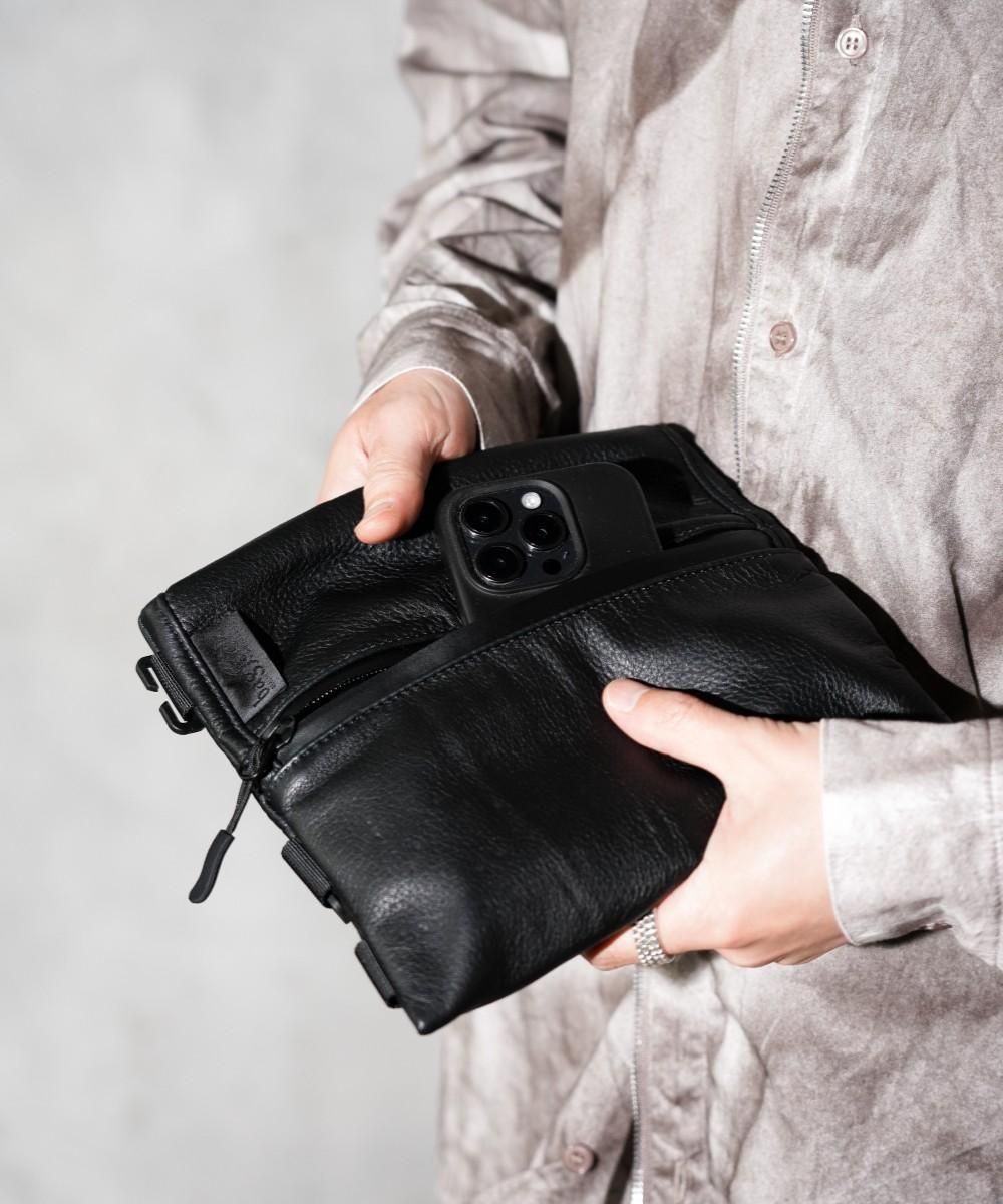 SQUARE POUCH ELK NAPPA