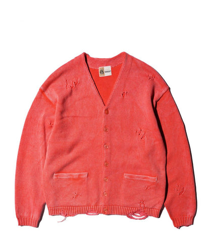 COTTON DAMAGED CARDIGAN