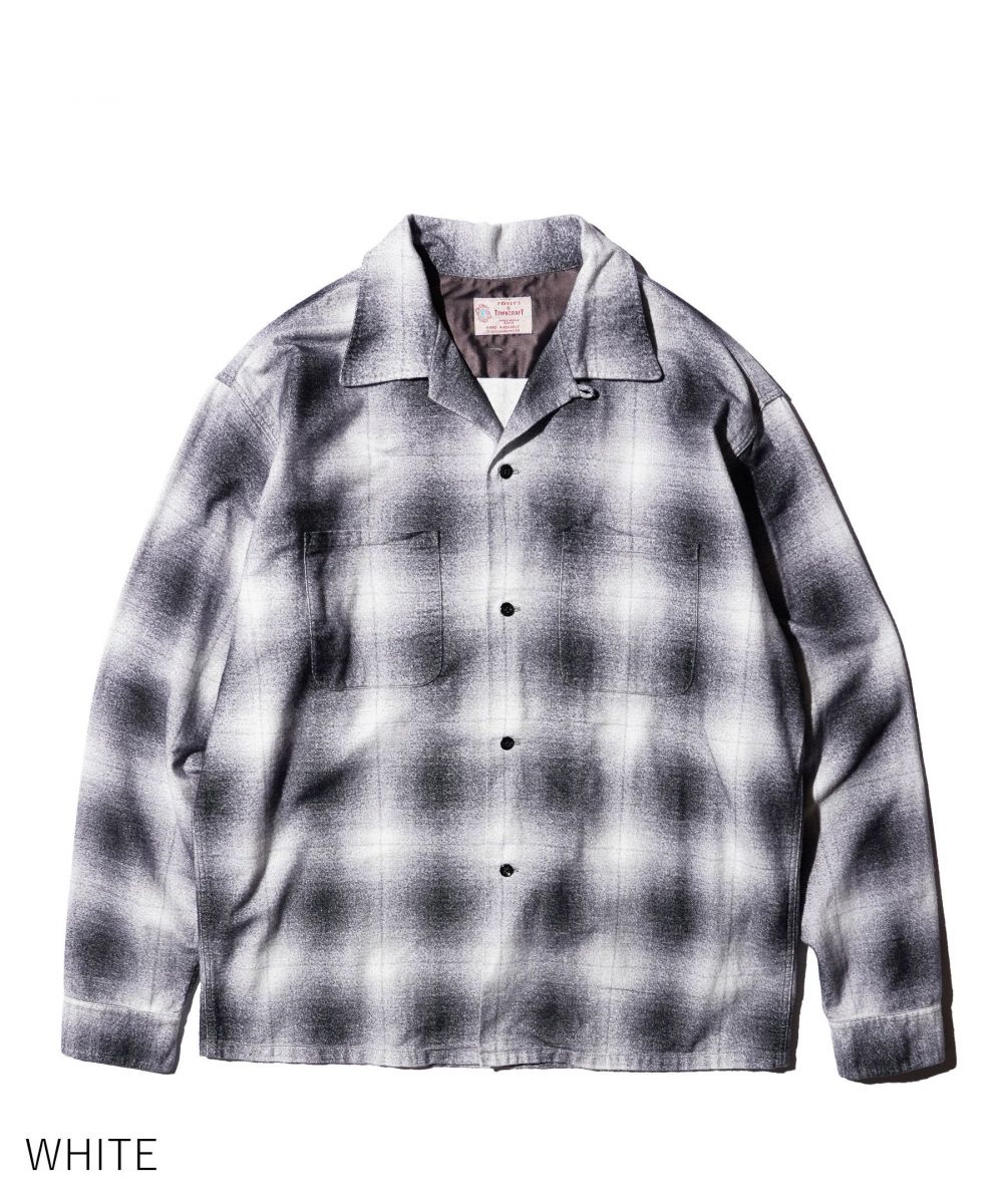 PRINTED COTTON NEL OMBRE CHECK SHIRT